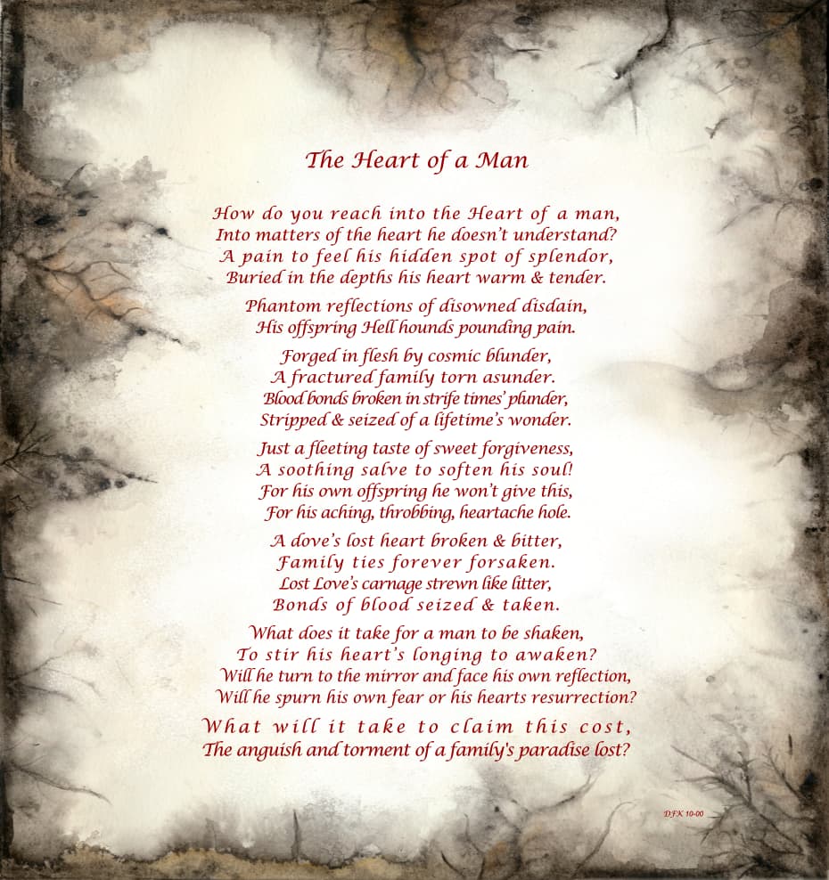 The Heart of a Man a Dark Ranting from David F Klein