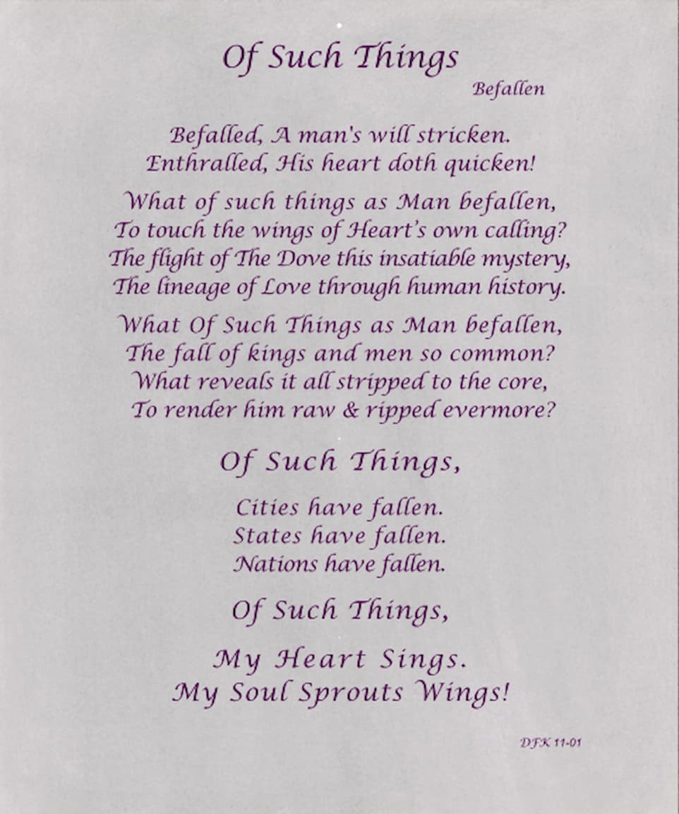 Of Such Things a Ranting by David F Klein