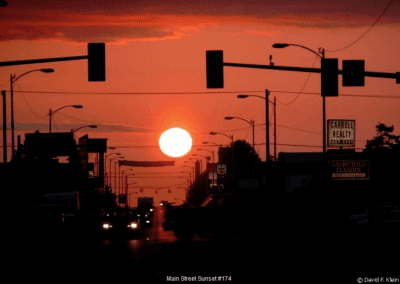 Main Streaat Sunset #174 © David F. Klein
