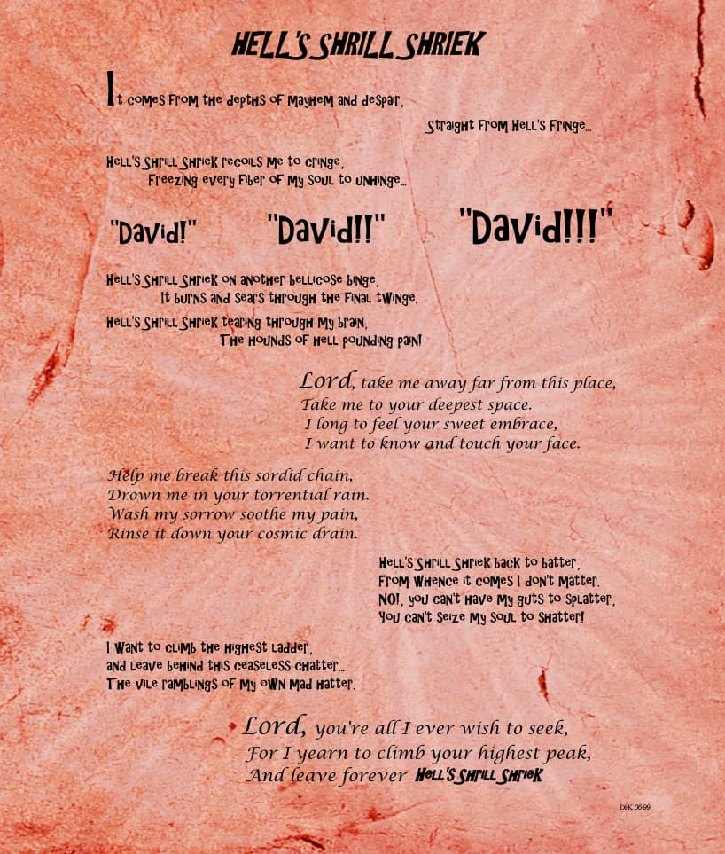 HELL'S SHRILL SHRIEK