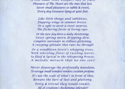 Small Wonders a © David F Klein Ranting